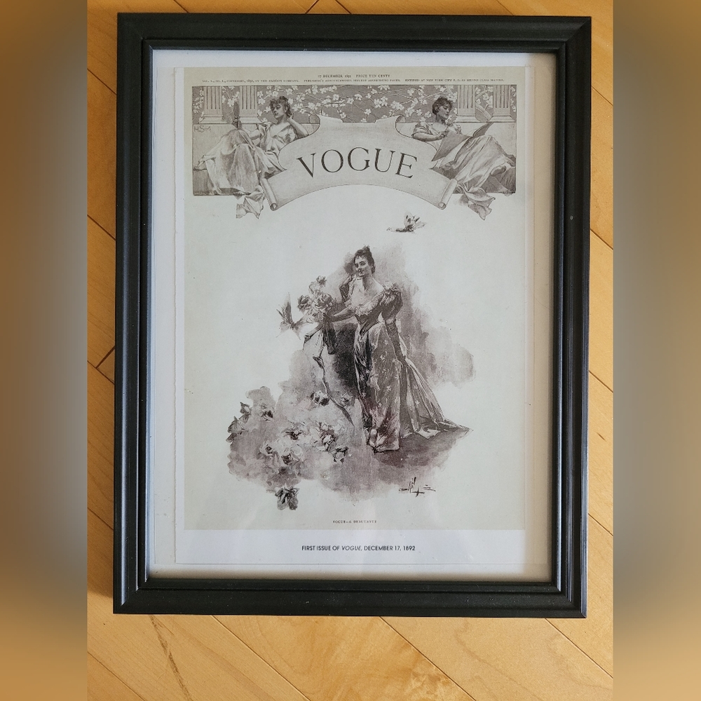 COPY - Framed Print - First Issue of Vogue Magazine